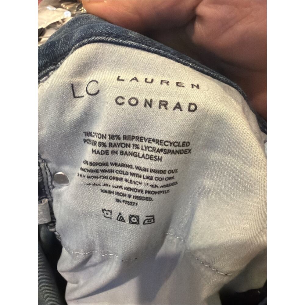 Lauren Conrad LC Flare Jeans Women’s 10 Medium Wash Stretch Denim Y2K - Picture 4 of 6